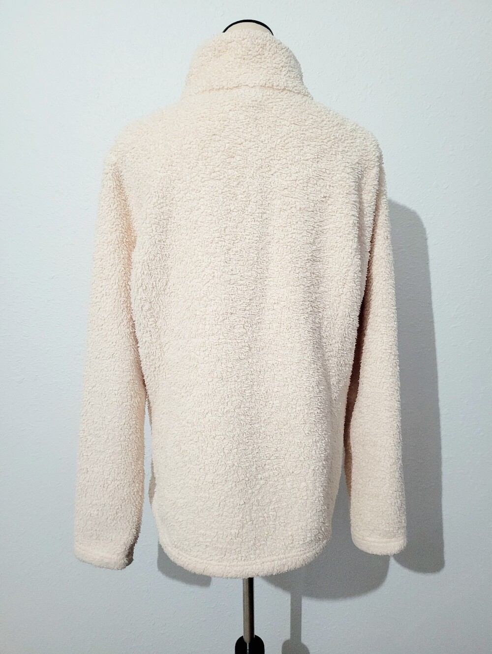 Patagonia Los Gatos 1/4 Zip Sherpa Fleece Pullover Cream Ivory Women's XL - Picture 5 of 12